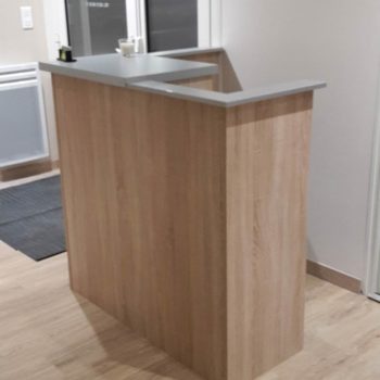comptoir bois sur mesure Vendée
