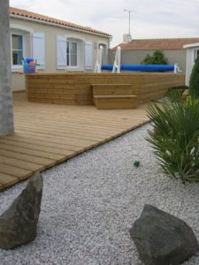 terrasse bois piscine bois vendée