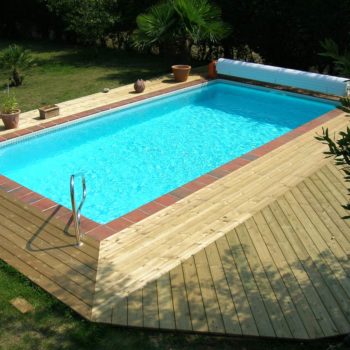 terrasse bois piscine vendée